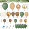 170Pcs Jungle Safari Balloons Garland Kit, Safari Baby Shower Decorations Sage Green Brown & Animal Print Balloons Palm Leaves for Woodland Themed Giraffe Wedding Two Wild One Birthday Party Supplies